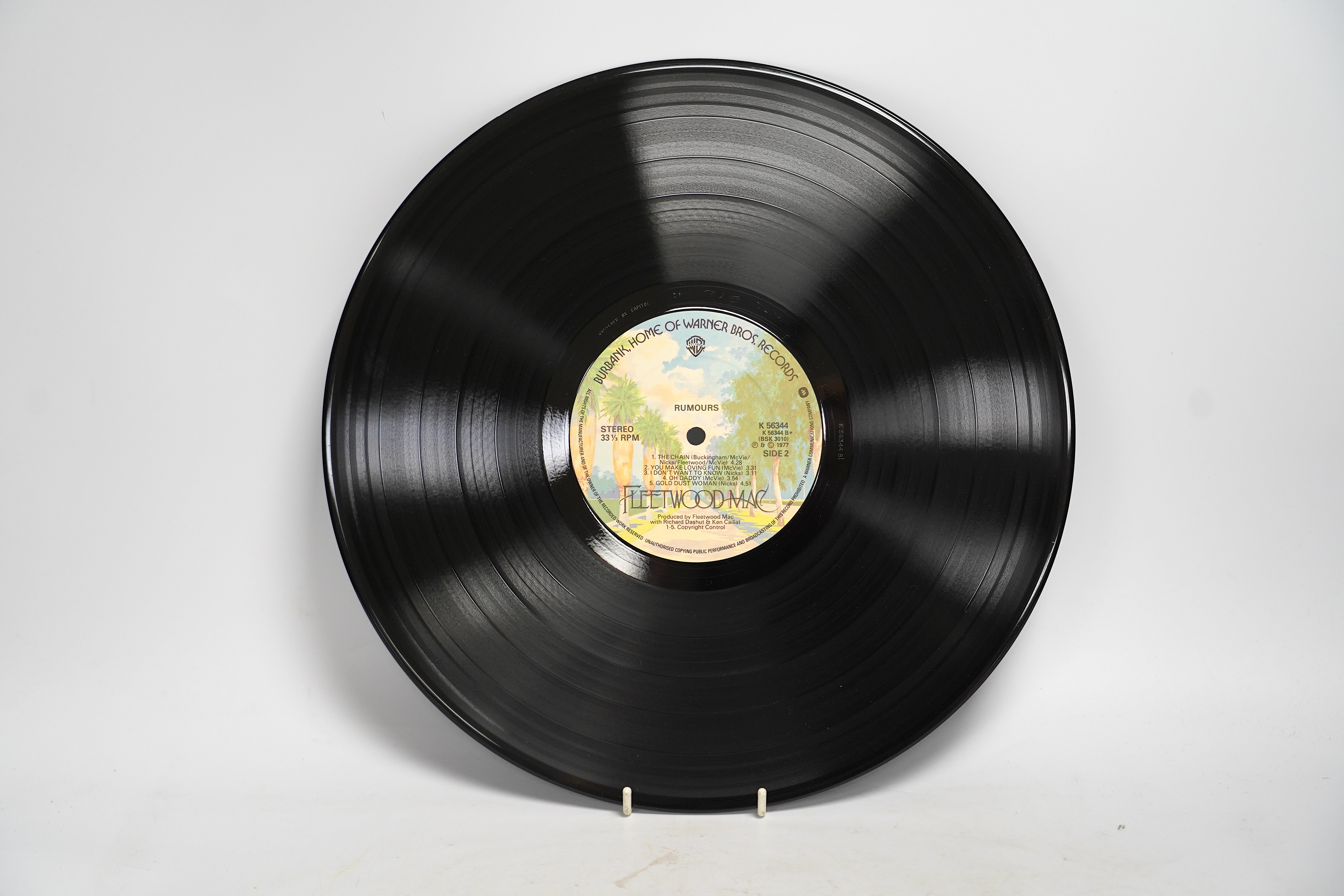 Thirty-seven LP record albums, artists including; Fleetwood Mac, Diana Ross, U2, Vangelis, Joni Mitchell, Jethro Tull, etc. together with nineteen 12” singles